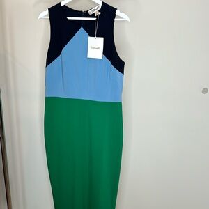NWT DVF Diane Von Furstenberg MIDI Dress women’s 12 paid $398